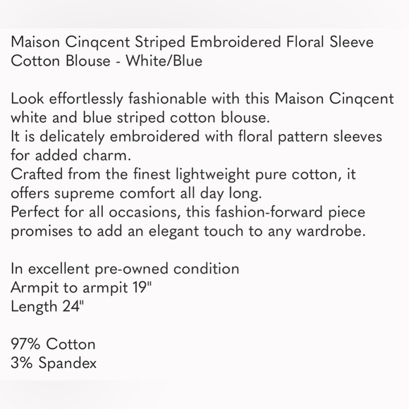 MAISON Cinqcent floral cap-sleeve peplum cotton blouse - Picture 12 of 12